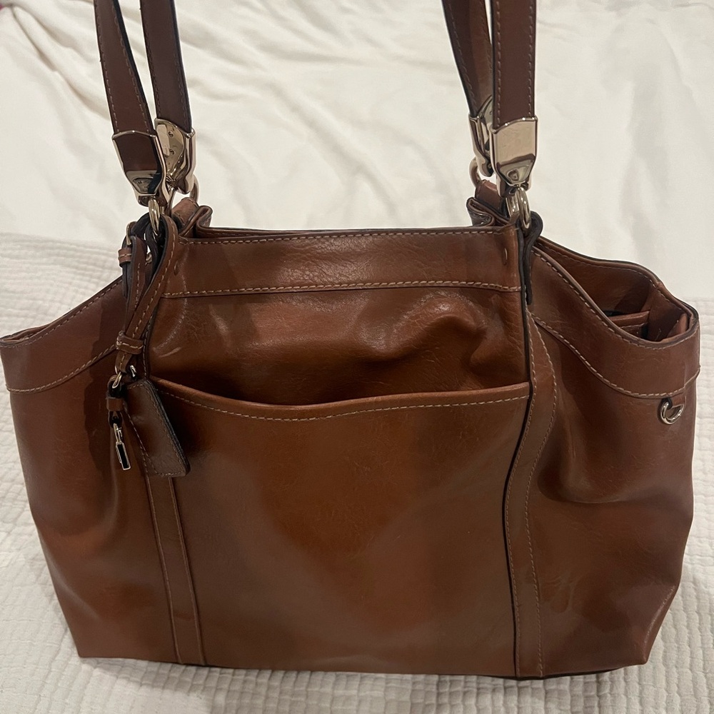 Liz Claiborne Rich Brown Shoulder Bag